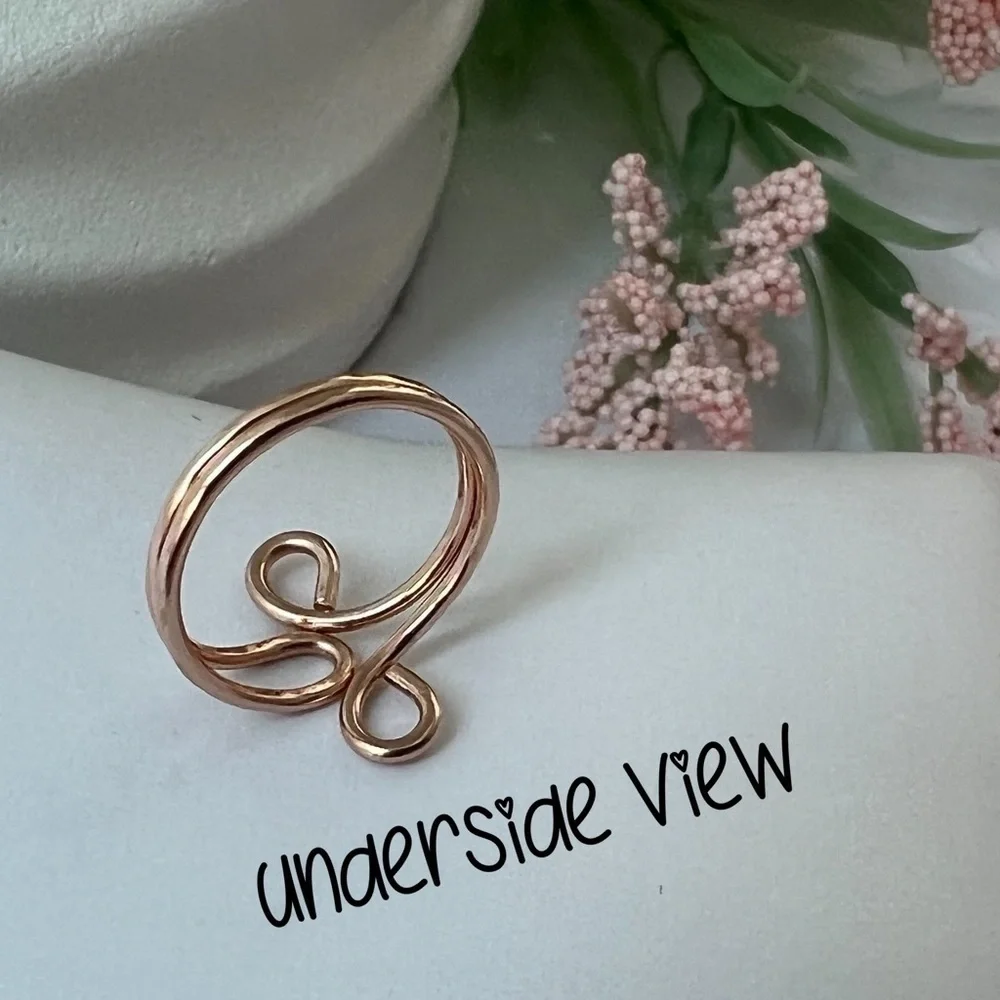 14k Rose Gold Filled Toe Ring or Knuckle Ring